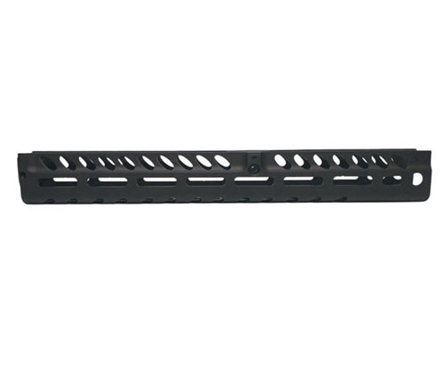 Henry Lok Rail Handguard offers 24 M-LOK slots, 4 sling-mount points, and durable aluminum construction for enhanced ergonomics and stability.
